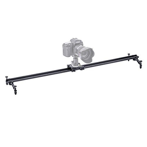 Movo MV-S120 47" Camera Slider Track Glider System with Roller Bearing Platform, Adjustable Legs, Tension Control and More 4