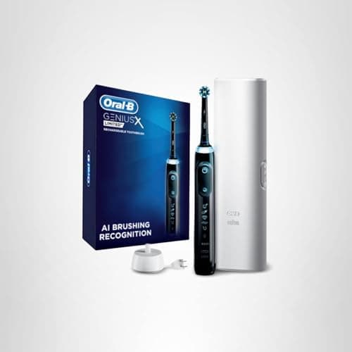 Oral-B Genius X Limited Rechargeable Electric Toothbrush with 1 Replacement Brush Head, Travel Case, Midnight Black 7