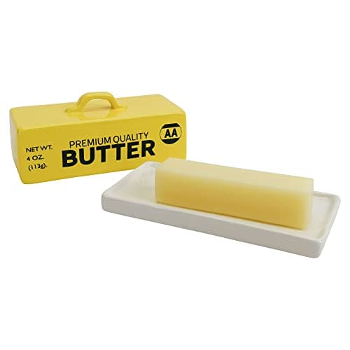 Premium Quality Butter Ceramic Lidded Butter Dish,Yellow 4