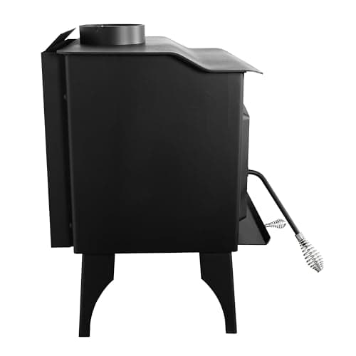 Pleasant Hearth 1,200 Sq. Ft. Small Wood Burning Stove with legs 10