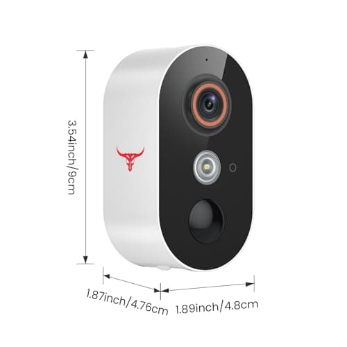 Novaquill Security Cameras Wireless Outdoor, 1080P Battery Powered WiFi Surveillance, Indoor Home Camera with 2-Way Audio, AI Human Detection, Color Night Vision, Cloud Storage, Live View (1 Pack) 8