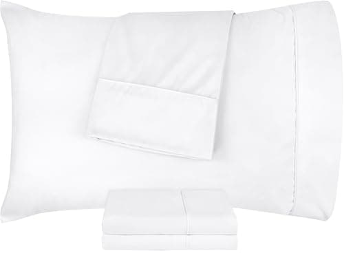 Utopia Bedding Standard Pillow Cases - Pack of 4 - Envelope Closure - Soft Brushed Microfiber Fabric - Shrinkage and Fade Resistant Pillow Covers Standard Size 20 X 26 Inches (Standard, White) 5