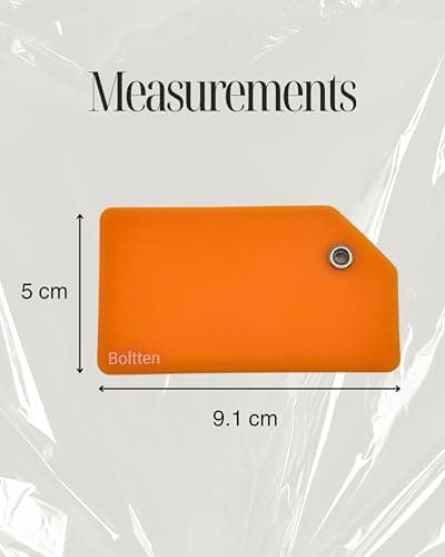 5 Pack Silicone Luggage Tag with Stainless Loop and Name Id Card, Perfect for Suitcases, Handbags and Luggage 5