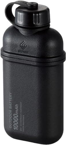 NESTOUT 10000mAh Rugged Power Bank, Outdoor Battery Pack, 20W USB C Fast Charging PD, Waterproof IP67, Shockproof Military Grade, Tactical EDC Gear, Camping, Hiking, Hunting, Survival (Black)