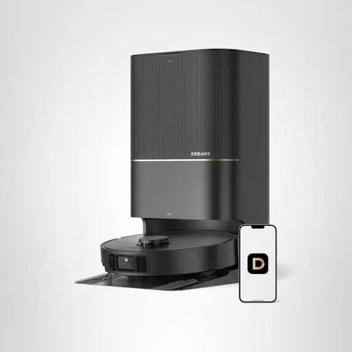 DREAME X40 Ultra Robotic Vacuum with Removable & Liftable Mop, 12,000Pa Suction, Side Brush Extensive Cleaning, 158°F Mop & Washboard Self Cleaning, Auto-Empty, Auto Refill, liftable Brushes 10