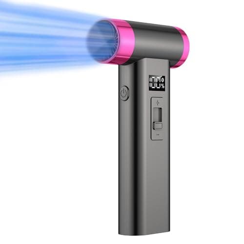 Turbine Engine Fan, Portable Rechargeable Wireless Blow Dryer, USB Rechargeable Hair Dryer, 4 Levels Wind Speed Adjustment, Wireless Hair Dryer for Home/Travel Hair Care Dryer