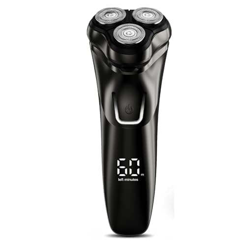 Electric Razor for Men, SHPAVVER Electric Shaver for Men, Rechargeable Wet & Dry Shaver with Pop-up Trimmer, Waterproof Cordless Portable Razor Ideal Gift for Him
