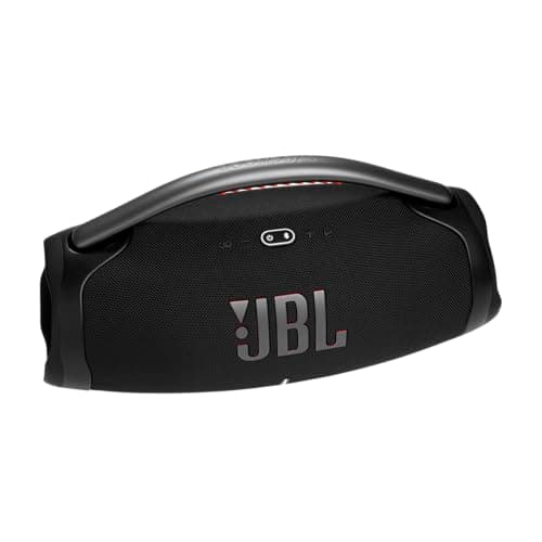 JBL Boombox 3 Black Portable Bluetooth Speaker with Massive Sound, Deepest Bass, IPX7 Waterproof, 24H Playtime, PartyBoost 6