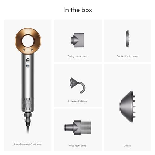 Dyson Supersonic™ Hair Dryer, No Heat Damage, 5 attachments with Diffuser & Styling Concentrator, Precision Styling Blow Dryer, All Hair Types 7