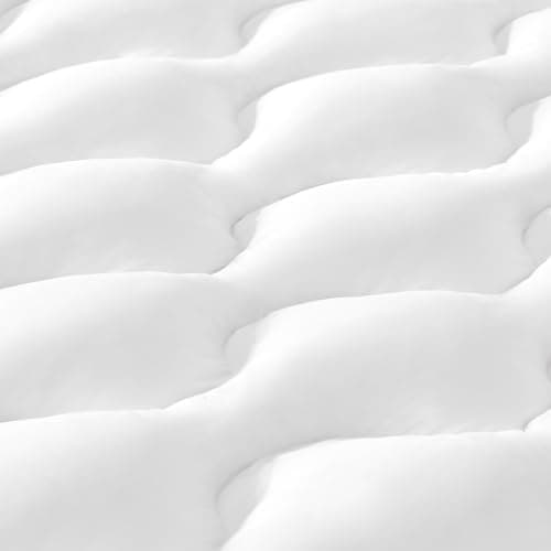 Decroom 4 Inch Memory Foam Mattress Topper King Size, Filled with Breathable Memory Foam Pillow Topper, Soft Fluffy Supportive Bed Mattress Pad for Back Pain Relief, 80x78x4 Inch