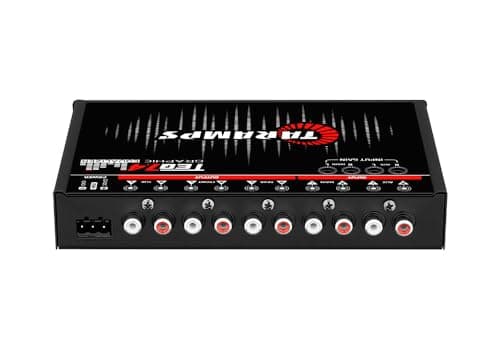 TARAMPS TEQ 7.4 Pro Car Audio Systems 7 Band Graphic Equalizer EQ Blue Lighting Advance Capability Input Channel Adjustment Main Volume Control Adjustable Subwoofer Volume with LPF 8
