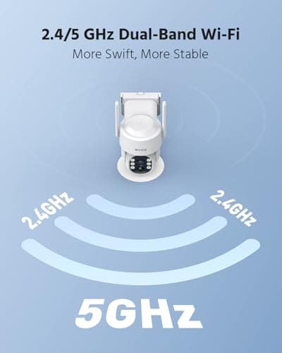 ANNKE 2.5K Wireless Security Camera Outdoor, 5MP 2-Cam Kit Solar Surveillance System, PIR Human Detection, 360° Pan&Tilt, Compatible with Alexa, Color Night Vision, No Monthly Fee, 64GB Memory Card 8