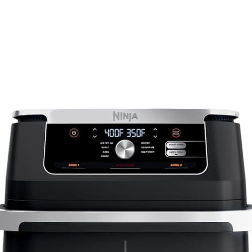 Ninja Foodi 11 Quart 7-in-1 MegaZone XL FlexBasket Air Fryer, Basket Divider for Full Meals, Air Fry, Roast, Grey (Renewed) 6