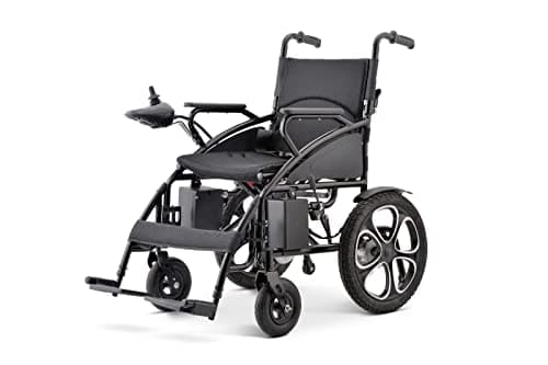 Lightweight Folding Electric Wheelchair – Only 47 lbs, Premium Leather Cushion, Airline-Approved, Dual Motor, Compact Design, 12-Mile Range, 265 lb Capacity (Model1) 8