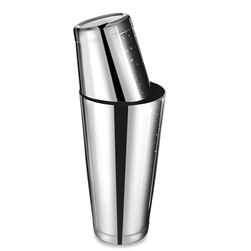 Boston Cocktail Shaker, Drink Mixing Set (18oz & 28oz) Weighted Stainless Steel Shaker Tins, Cocktail & Martini Mixed Drink Shakers, Essential & Professional Bar Tools For Bartending