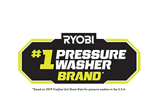 RYOBI RY40PW01DG9 1,500 PSI 1.2 GPM 40-Volt Cold Water Cordless Electric Pressure Washer with Two 5.0 Ah Batteries and Charger Included 5