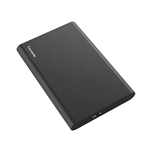 Caraele 1TB Ultra Slim Portable External Hard Drive USB3.0 HDD Storage Compatible for PC, Desktop, Laptop, MacBook, Chromebook, Xbox One, Xbox 360, PS4 (Black)