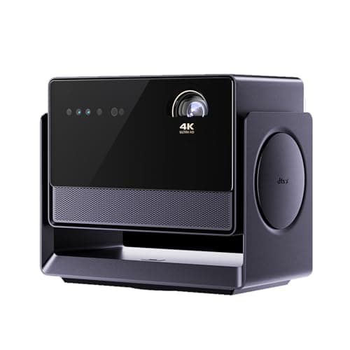 CACACOL S7 Ultra Max 4K Projector Triple Color Laser 5800 CVIA Lm 0.8~1.6:1 Throw, MT9681 8G 128G, Dolby Vision & Audio DTS HD HiFi Stereo Speaker, Android Chinese OS with KD3 Google TV Stick
