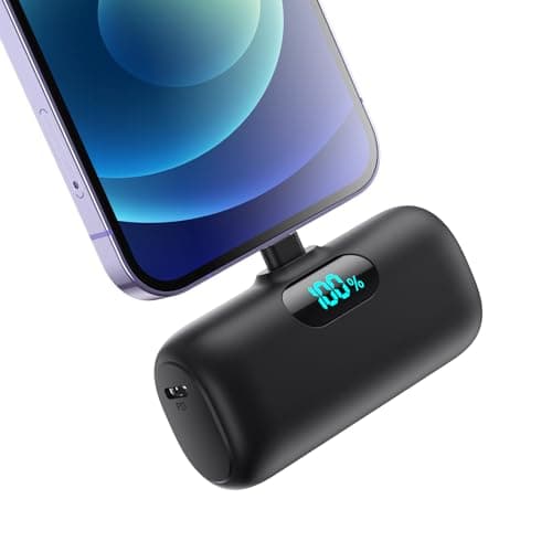 Small Portable Charger for iPhone 5000mAh, PD Fast Charging Power Bank,Mini Battery Pack Portable Phone Charger Travel Essentials for iPhone 14/14 Pro Max/13/13 Pro/12 Pro/11/XS/XR/X/8/7/6/SE Series