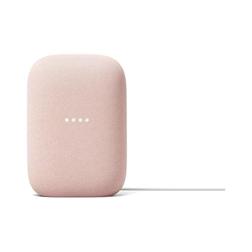 Google Audio Bluetooth Speaker - Wireless Music Streaming, Powerful Sound, Assistant Built-in, Wi-Fi and Bluetooth Connectivity, Smart Home Control, Stereo Pairing (Sand)