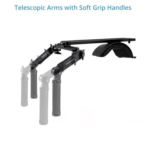 PROAIM Discovery SR-10 Comfortable Shoulder Mount Rig for DSLR Camera Upto 20kg/44lb. Rosette Handle with Wide/Narrow Handle Positioning. 15mm Quick Release Camera Mount, 1/4"-20 Threads (SR-DVRY-10) 5