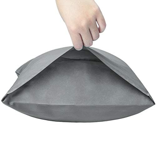 NTBAY Egyptian Cotton Queen Pillowcases - Set of 2, 500 Thread Count Cotton Pillowcases - Soft and Breathable Envelope Closure Pillow Cases - 20x30 Pillow Covers for Bed, Dark Grey 5