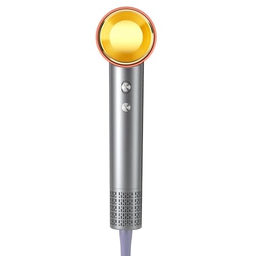 Hair Dryer, 150,000 RPM Brushless Motor, Ultra-Fast Drying with 3 Heat Settings & LED Lights, Negative Ion Technology, Quiet Lightweight Blow Dryer with Diffuser & Nozzle for Home, Salon, Travel Use