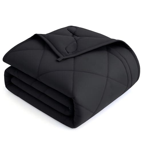 OMYSTYLE Weighted Blanket for Adults (20lbs, 88''x104'') - King Size Heavy Throw Blanket, Breathable and Cooling Microfiber Material with Premium Glass Bead for All Season Use, Machine Washable, Black