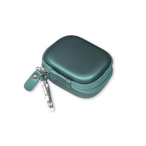 CaseSack Case for Lab Go Pop+, Go Air Pop, Air Tones+/ Tones, JBuds Mini True Wireless Earbuds, Compact Organizer for The Charger case and Charger Cord (Green) 5