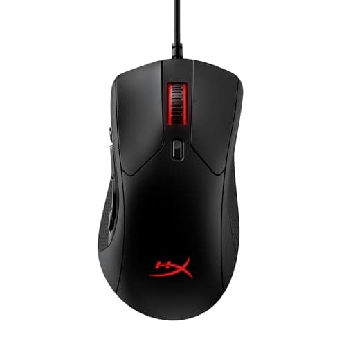 HyperX Pulsefire Raid – Gaming Mouse, 11 Programmable Buttons, RGB, Ergonomic Design, Comfortable Side Grips, Software-Controlled Customization,Black