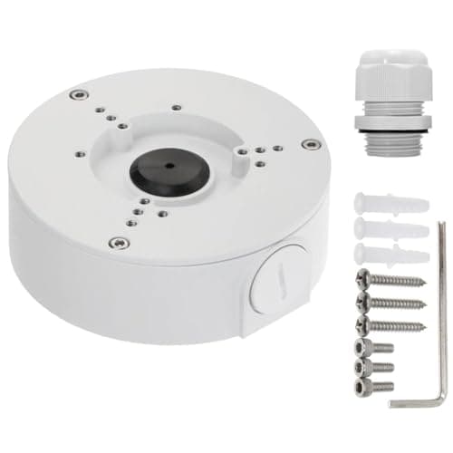 Saindo PFA130-E Waterproof Junction Box for Indoor/Outdoor Dome and Bullet Camera (White (with Cable Gland))