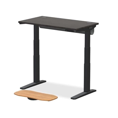 UPLIFTDESK V3 2-Leg Ash Gray Laminate Wood Standing Desk – Adjustable Height, Advanced 1-Touch Memory Keypad, Under Desk Cable Management, Wire Grommets & Rocker Board (Black-Frame, 42 x 30 inch)