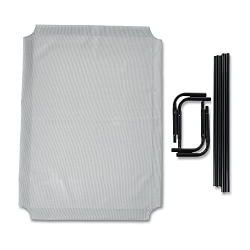 Amazon Basics Cooling Breathable Elevated Dog Bed with Metal Frame for Large Dogs, 51" x 31" x 8", Grey 6