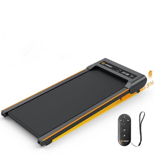 HiFast Walking Pad with Incline, Under Desk Treadmill for Home, 2.5 HP Portable Treadmills with Incline, Compact Treadmill Small Running Pad with LED Display, Remote Control