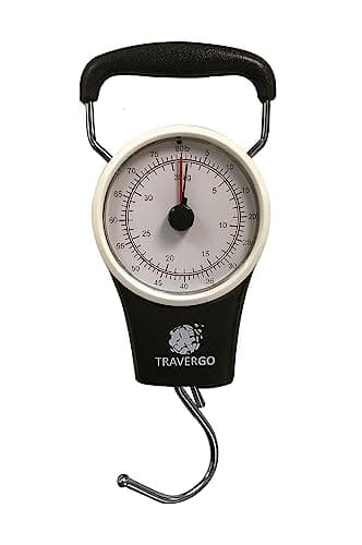 Go Green Power TR1300BK Travergo Analog Scale with Hook, Black (TR1300BK)