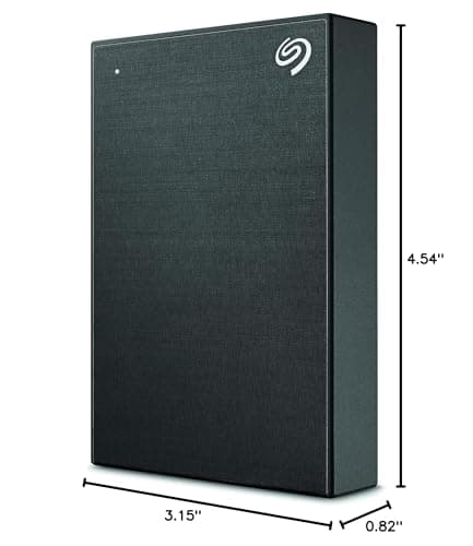 Seagate Backup Plus Portable 4TB External Hard Drive HDD – Black USB 3.0 for PC Laptop and Mac, 1 Year Myliocreate, 2 Months Adobe CC Photography, 2-year Rescue Service (STHP4000400) 6