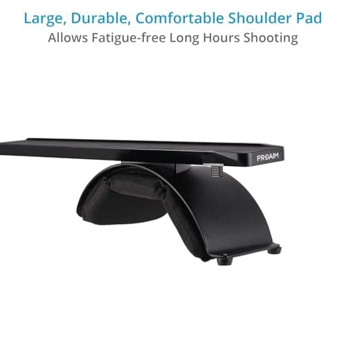 PROAIM Discovery SR-10 Comfortable Shoulder Mount Rig for DSLR Camera Upto 20kg/44lb. Rosette Handle with Wide/Narrow Handle Positioning. 15mm Quick Release Camera Mount, 1/4"-20 Threads (SR-DVRY-10) 6