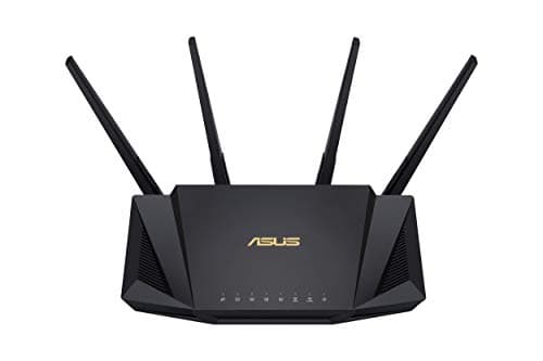 ASUS RT-AX3000 Ultra-Fast Dual Band Gigabit Wireless Router - Next Gen WiFi 6, Adaptive QoS, and AiProtection by Trend Micro | 1x WAN, 4X 1G LAN, 1x USB 3.0 - AiMesh Compatible 5
