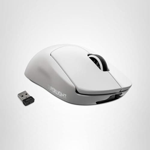 Logitech G PRO X Superlight Wireless Gaming Mouse, Ultra-Lightweight, Hero 25K Sensor, 25,600 DPI, 5 Programmable Buttons, Long Battery Life, Compatible with PC/Mac - White 11