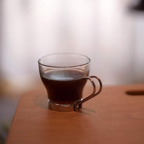 Bormioli Rocco Verdi Espresso Cup With Stainless Steel Handle, Set of 4, Gift Boxed, 3.5 ounces 6