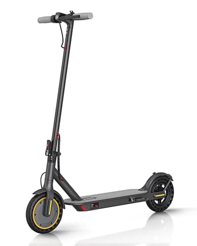 Qlaway Adult Electric Scooter with 350W Motor, 8.5" Solid Tires, Max Speed 19 MPH and 22 Miles Long-Range Portable Portable E-Scooter(Double Braking System & App) 9