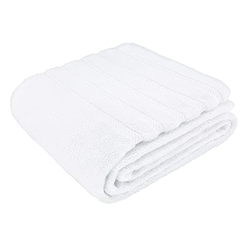 American Soft Linen 35x70 Jumbo Large Bath Towel, 600 GSM 100% Cotton Turkish Bath Sheet, Oversized Luxury Bath Towel for Bathroom Beach and Pool, White 7