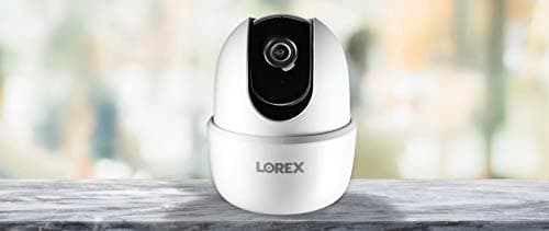 Lorex Pan & Tilt Indoor Wi-Fi Security Camera | 360° Pan & Tilt | Person Detection | Two-Way Talk | Person Detection | IR Night Vision | No Monthly Fee | Pre-Installed 16GB MicroSD 9
