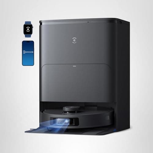 ECOVACS DEEBOT T30S AI Robot Vacuum and Mop, 11000Pa, TruEdge Adaptive Edge Mopping, ZeroTangle Technology, AI Obstacle Avoidance and Instant Re-Mop, Hot Water Washing, Self-Emptying & Refilling 11