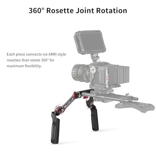 SMALLRIG Rosette Handle Kit with Rosette Extension Arm for Camera Shoulder Rig Support - 2002 6