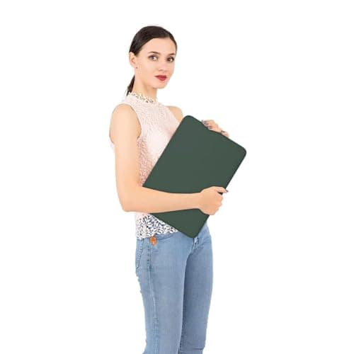 MOSISO Laptop Case 13.3 inch, 13-13.3 inch Laptop Sleeve Bag Compatible with MacBook Air/Pro 13/Pro 14 M5 M4 M3 M2 M1, HP Dell ASUS Lenovo, Neoprene Computer Sleeve Bag with Small Case, Midnight Green 6