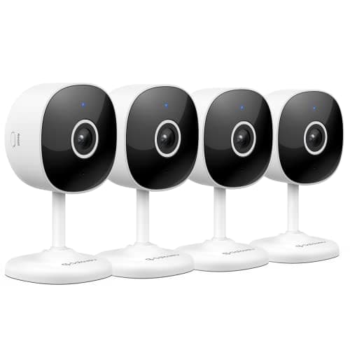 Indoor Cameras for Home Security 2K, Galayou Baby Camera Monitor with Two-Way Audio, Home Cameras with APP for Phone ,Smart Siren, Motion Detection, Compatible with Alexa/Google Assistant 4P