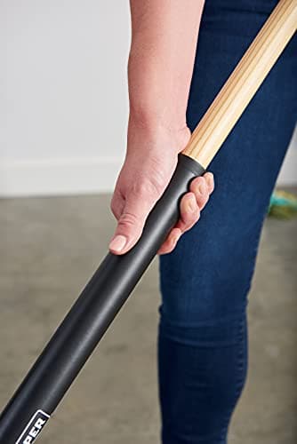 Harper 24 Inch Indoor Smooth-Surface Push Broom with Flagged Bristles for Sand, Saw Dust, Wood Shavings and Pet Hair in Garages, Warehouses, and Workshops 5