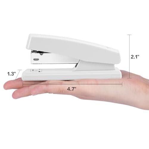 Deli Stapler, Desktop Staplers with 640 Staples, Office Stapler, 25 Sheet Capacity, White 6
