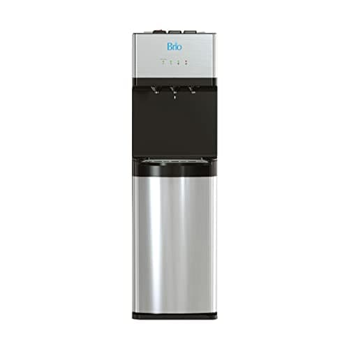 Brio 520 UV Self-Cleaning Bottleless Water Cooler Dispenser, UL Certified | Built-in 2 Stage Filtration (2 Free Replacement Filters Included) Reduces PFAS & Microplastics | 3 Temp (Hot Cold, Room) 2